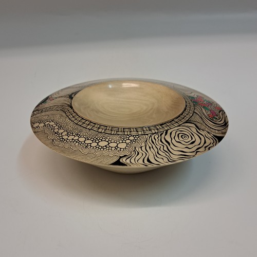 MH108 Bowl, Holly with Zentangle $245 at Hunter Wolff Gallery